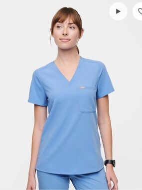 FIGS Ceil Blue Catarina Scrub Top— size XXS